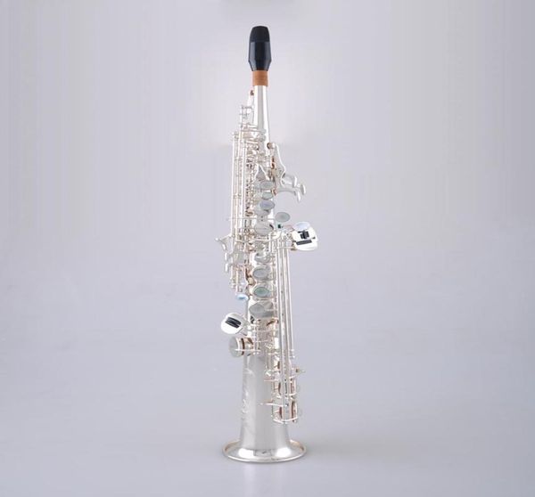 

new yanagisawa 902 soprano bb saxophone professional brass silver plated musical instruments exquisite carving sax with case6204486