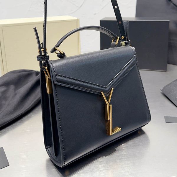 

leather shoulder bag women handbag designer cassandra handle crossbody bag