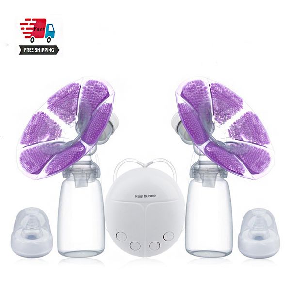 

breastpumps real bubee single double electric breast pump with milk bottle infant usb bpa powerful pumps baby feeding 230720