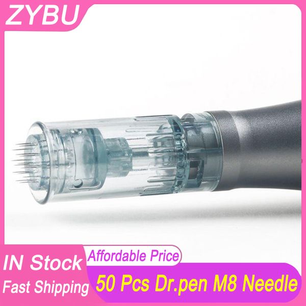 

50 pcs dr.pen ultima m8 microneedling cartridges needles 11 pins 16 pin 24 pin 36 pin 42 pin round nano 3d silicone 5d nano replacement tips