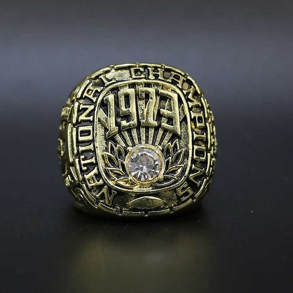 

ncaa 1973 alabama red tide champion ring high-end champion ring, Golden;silver