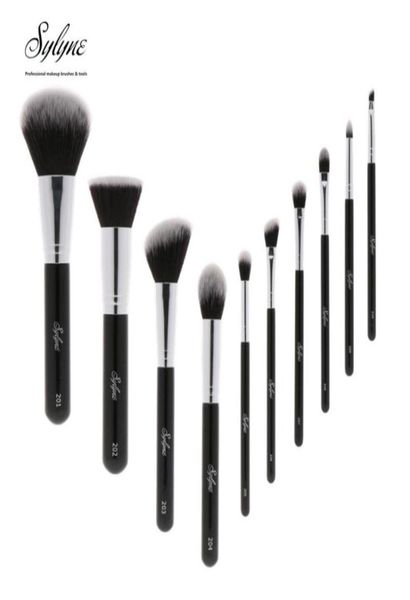 

sylyne professional makeup brush set 10pcs makeup brushes classic black handle make up brushes kit tools5927959