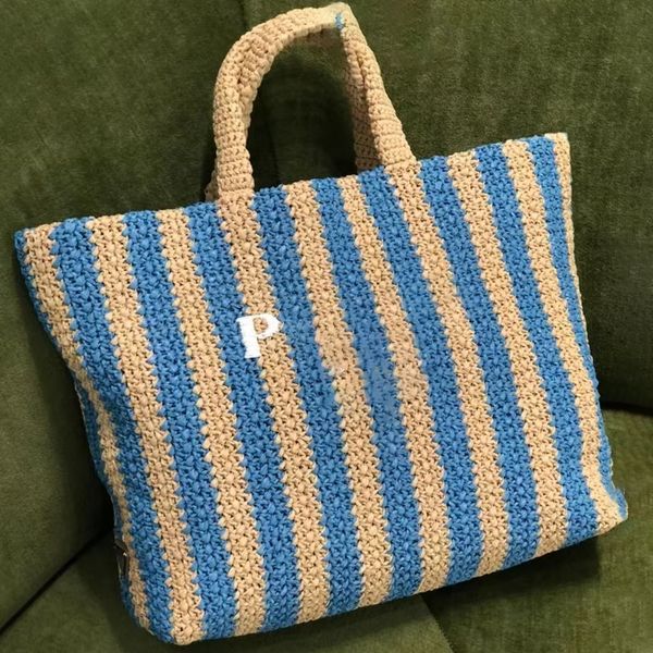 

fashion prad triangle shoulder beach bags women crossbody travel tote clutch bag luxury designer men luggage handbags straw envelope raffia