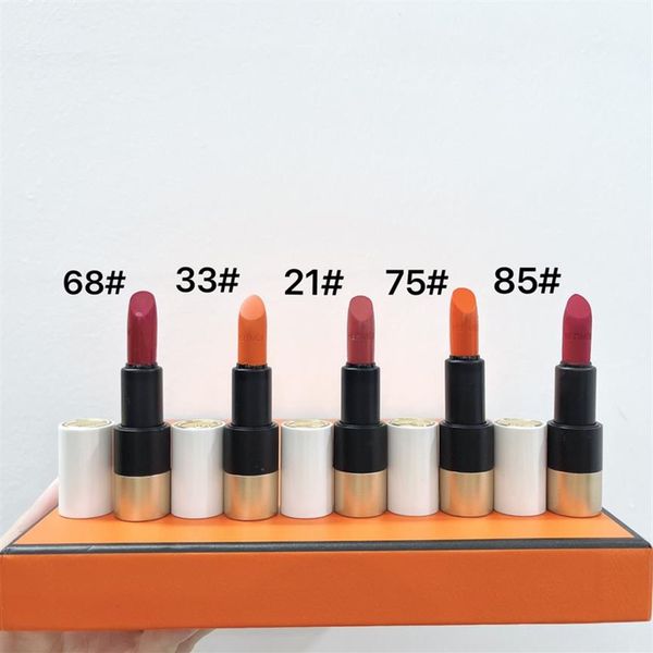 

luxury brand lipstick set 5-pieces satin lipstick rouge matte lipsticks made in italy 1 5g2539