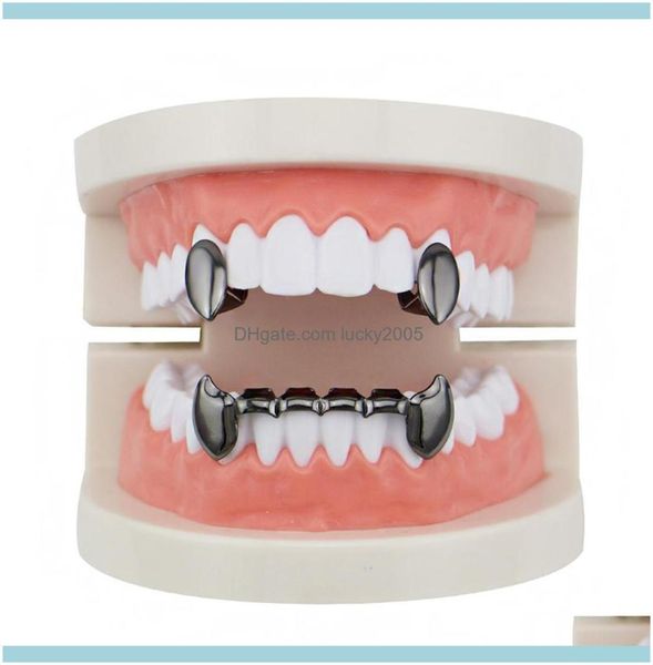 

jewelry aessories wedding events single vampire fangs canines and gold braces grills party teeth aoessories lqgjh7062640, White