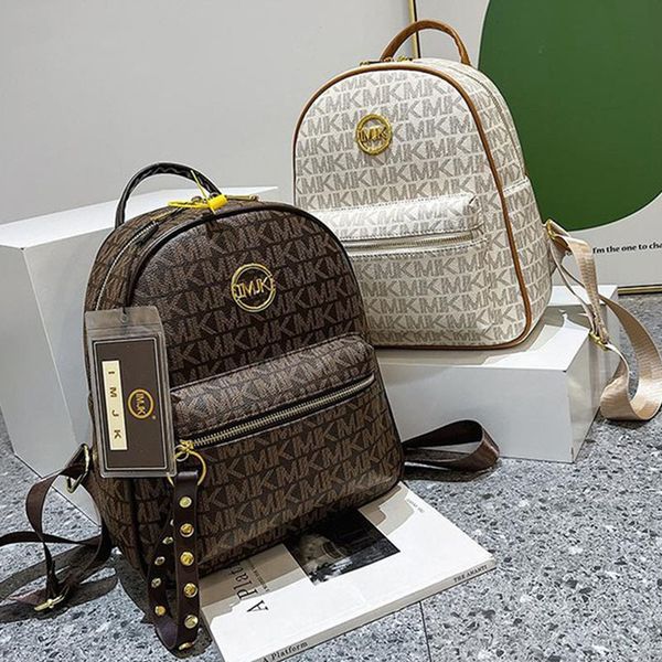 

school bags fashion backpack for women pu leather female bag designer luxury classic large capacity antitheft 230720