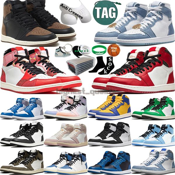 

with box high men basketball shoes women skyline mocha lucky green university blue ture unc toe bred black white cement chicago mens womens