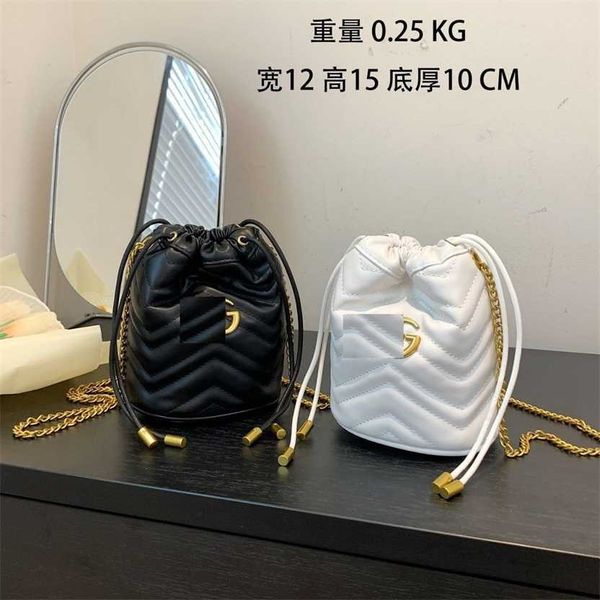 

61% off 2023 new bagdesigner pastoral style celebrity personality new chain g bucket pencil crossbody bag female student ins