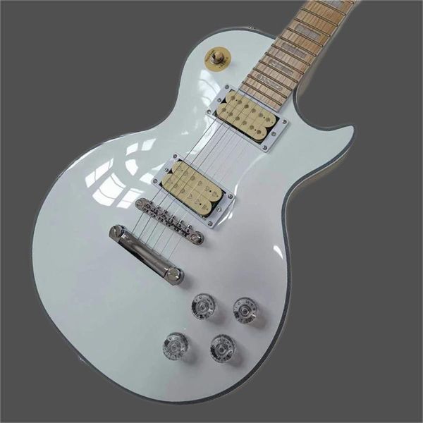 

factory custom lp electric guitar with fingerboard edge, nickel-plated hardware