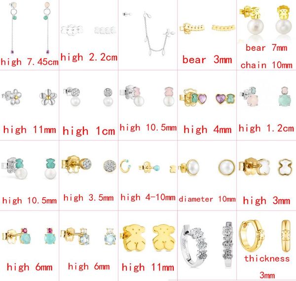 

fahmi 2022 new style 925 silver animal trend fashion ladies wild classic earrings jewelry factory direct s9296429, Golden;silver