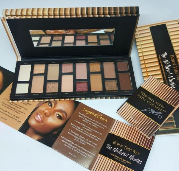 

eyes shadow cosmetic born this way the natural nudes palettes 16 colors eye shimmer matte makeup eyeshadow palette dhl1202454