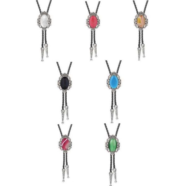 

bolo ties celticbolo tie cowboybolo tie men western cowboybolo tie western necklace cowboynecktie stone bolotie cowboynecklace tie n7yd hkd2, Red