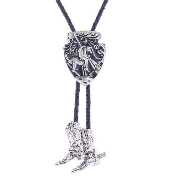 

bolo ties indian knight boot national wind bolo tie hkd230719, Red