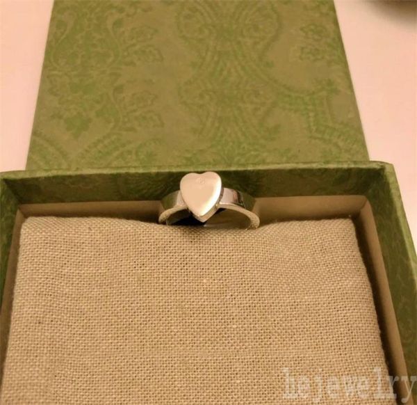 

girl engagement rings for woman love hip hop fashionable bague homme personality vintage heart promise anniversary designer luxury1108399, Silver