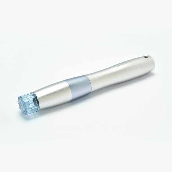 

hydra derma pen mesotehrapy auto serum applicator meso gun for fine lines roune face eyes anti shrink pores acne skin water light, Black;white