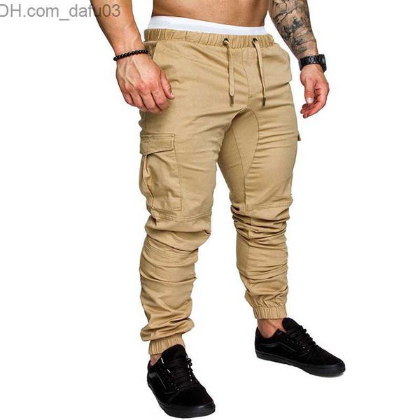 

men's pants casual men pants fashion big pocket hip hop harem quality outwear sweatpants soft mens joggers men s trousers pantalones 22, Black