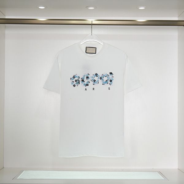 

2023 mens t shirts women designer t-shirts cottons man casual shirt luxurys clothing street fit shorts sleeve clothes s-xxl, White;black