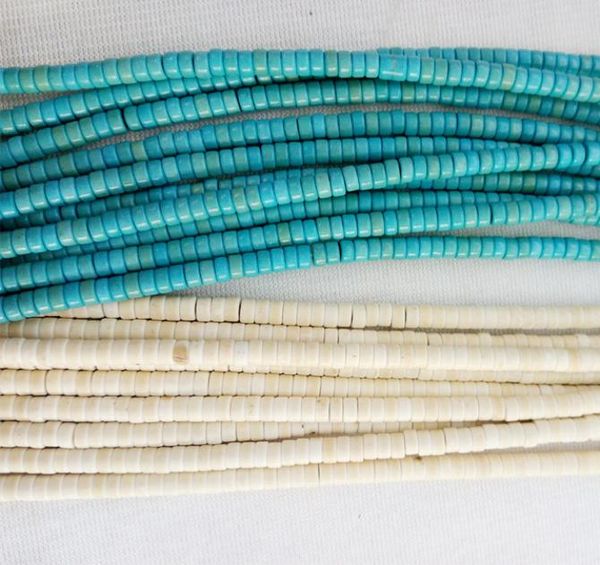 

howlite turquoise heishi beads 15quot strand 24 36 38 mm pick size for jewelry making roundelle new rondelle spacer loose bea9208596, Black