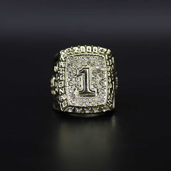 

2000 oklahoma state university foot runner championship ring commemorative version, Golden;silver
