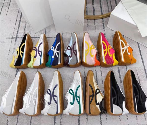 

maisons margiela casual shoes designer sneakers men women mm6 trainers camouflage leather sneaker luxury stitching tennis platform shoes fla, Black