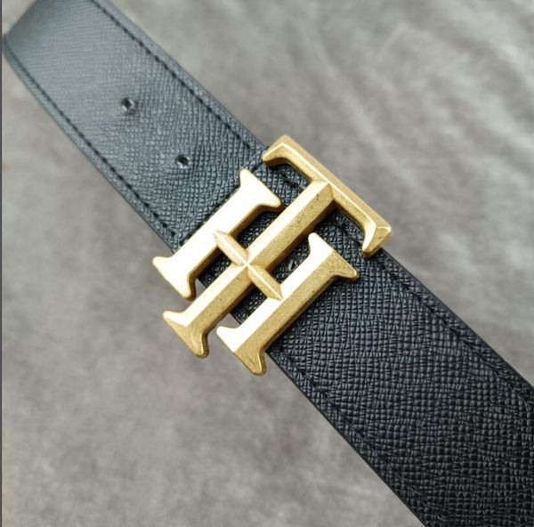 

fashion luxury plaid old flower striped leather belt designer men's and women's high-quality belt 105-125cm, Black;brown