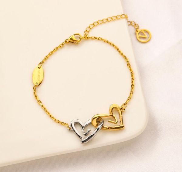 

bracelets women bangle fashionable classic18k gold silver love plated link chain stainless steel gift wristband cuff designer jewe9213925, Black