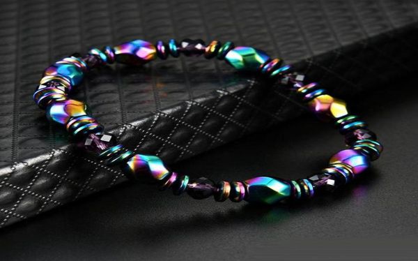 

magnetic therapy bracelets hematite stone beads healing stone bracelet energy bracelet strand statement bracelet for women men3164831, Black