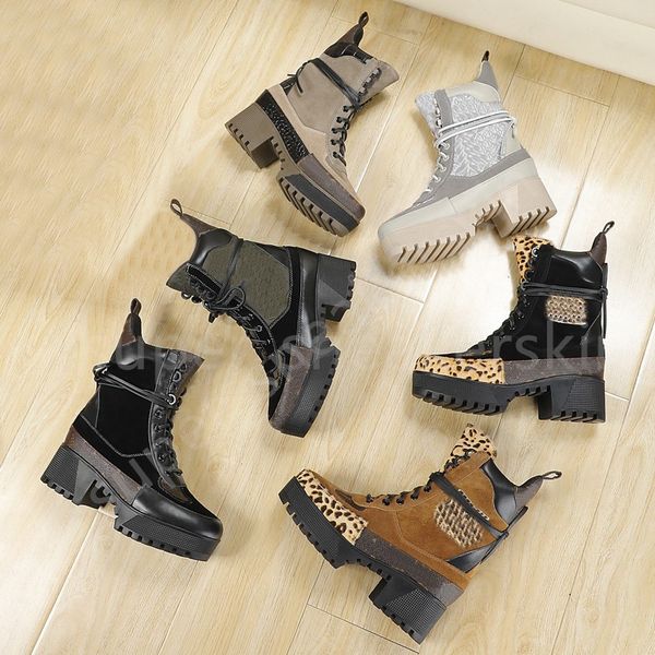 

designer ankle boots women boots flamingos love arrow medal martin boot winter genuine leather coarse high heel shoes heeled booties size 35, Black