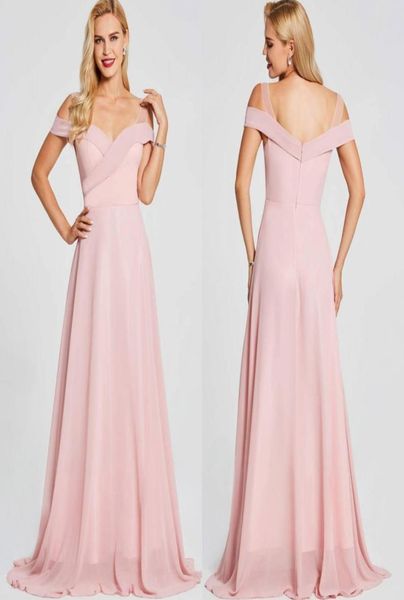 

pink evening dresses summer boho maid of honor gowns custom made elegant off shoulders long bridesmaid gowns bm01473008870, Black;red
