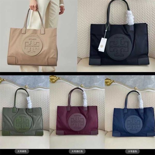 

60% off designer new women's european and american fashion simple nylon solid color large capacity tote bag handbag