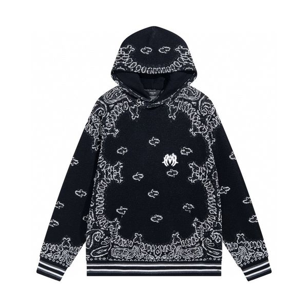 

pullover mens designer fashion men hoodie knit fabrication embroidery letter long sleeve street hip-hop hooded, Black
