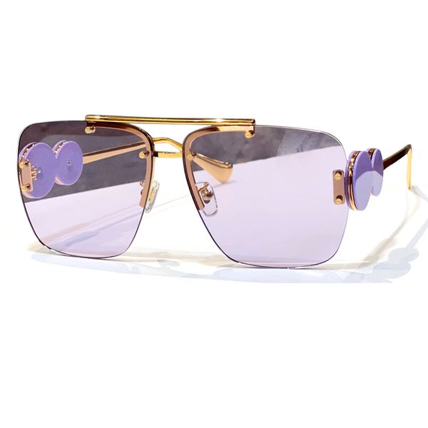 

luxury rimless square sunglasses for women and men alloy new designer fashion glasses casual timeless outdoor eyewear, White;black