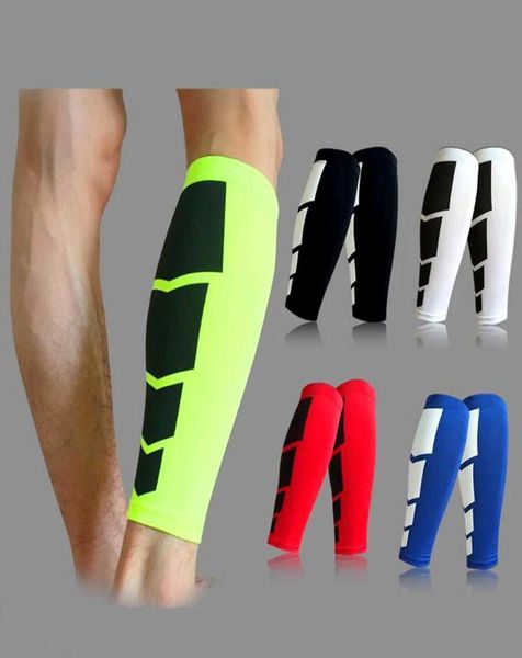 

women men 1pc leg calf support shin guard base layer compression running soccer football basketball leg sleeves safety6119333