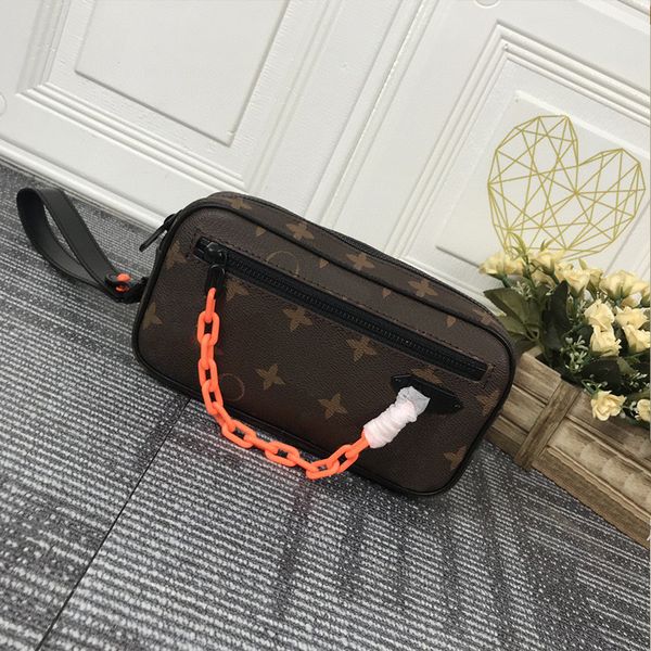 

designer bag mens leather emboiled shoulder bag high end temperament handbag multi function wallet card bag #68321