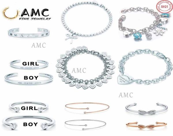 

925 sterling silver classic christmas bracelet for girls open bracelet gold series women039s couple bracelet with diamond coil 7741663, Golden;silver