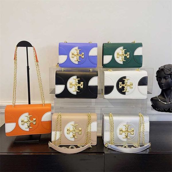 

62% off 2023 new bagbag designer stitching chain small square for women's new trend french niche color contrast versatile one shoulder