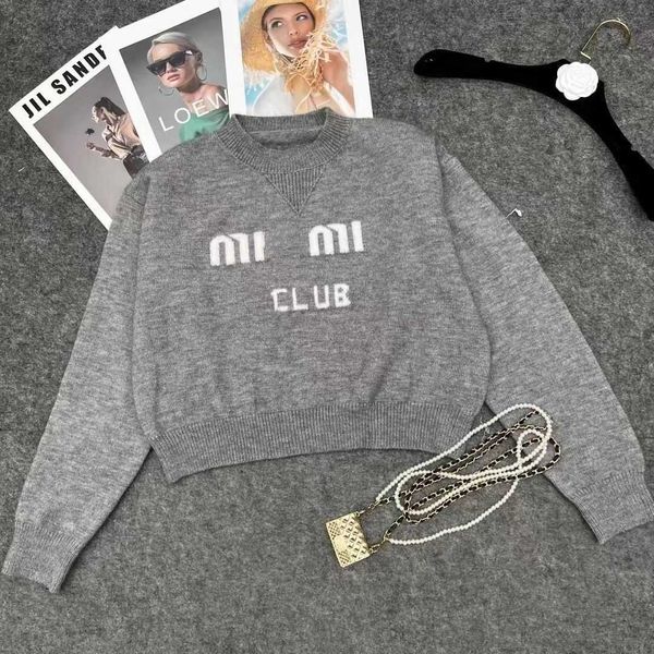 

spring and autumn women's letter printed knitted pullover hoodie, simple and generous printing, wool blended fabric soft and comfortabl, Black