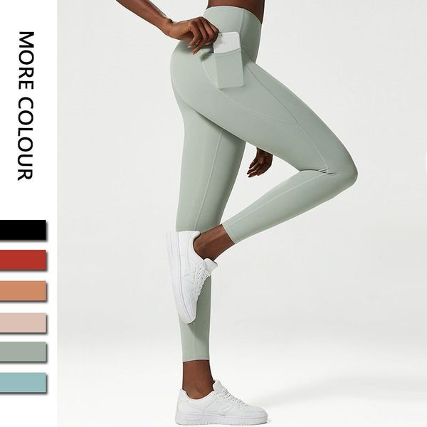 

ll women yoga align leggings push fitness soft high waist side pocket seamless hip lift tight legging casual jogging pants c162