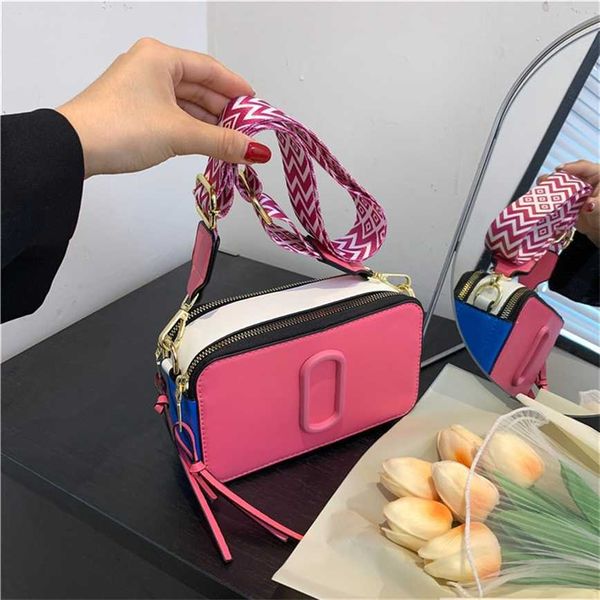 

68% off 2023 new bagbag designer online celebrity women's high-end fashion versatile small square color contrast camera one shoulder cr