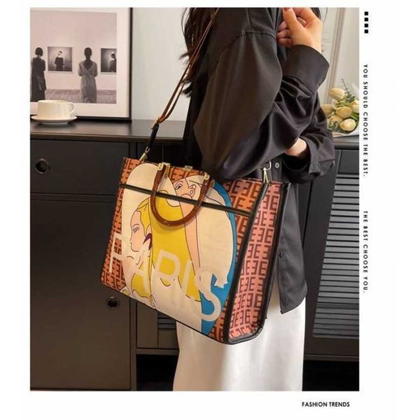 

60% off designer women's crossbody large capacity tote new advanced fashion handbag light luxury shoulder bag