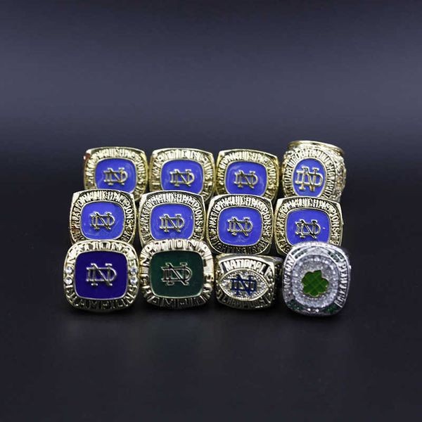 

ncaa notre dame university champion ring 12 sets customized, Golden;silver