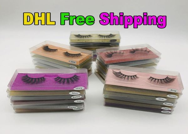 

2020 new 3d mink eyelashes fake eyelash soft natural 3d mink lashes hand made false eyelashes full strip lash makeup false eyelash9889589