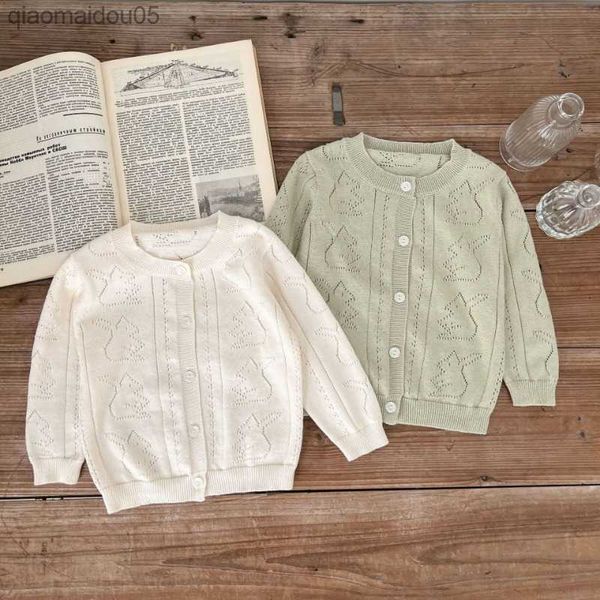 

fashion baby knitted cardigan cute baby clothing outfit wear breathable jacket newborn baby girl clothes l230712, Blue;gray