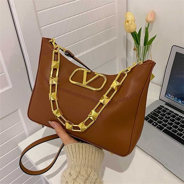 

67% off 2023 new bagdesigner urban elegant shoulder new fashion atmosphere chain bucket large capacity trendy style women's bag
