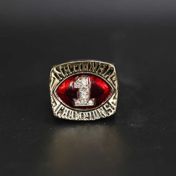 

1985 oklahoma state university champion ring commemorative edition, Golden;silver