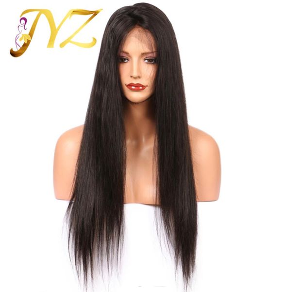 

pre plucked natural hairline lace front wigs factory goldleaf lace wigs with baby hair straight human hair2162629, Black