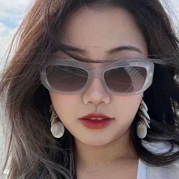 

new small fragrant for women ch 5493 tiktok network celebrity senior thin ins sunglasses high version, White;black