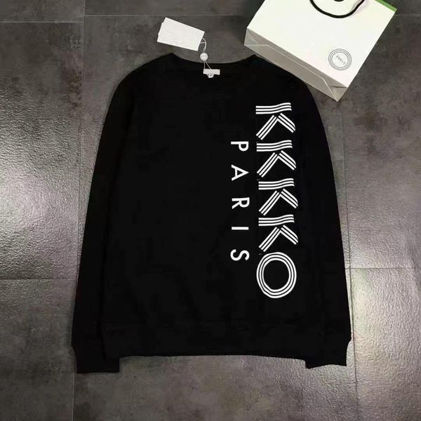 

fashion man hoodies embroidery shirts long sleeves designer sweater shirt sweatshirts pullover terry hoodie jumpers round neck s-3xl, Black