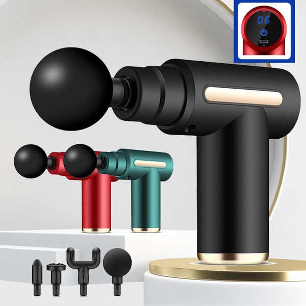 

full body massager portable massage gun electric percussion pistol massager for body neck back deep tissue muscle relaxation pain relief fit