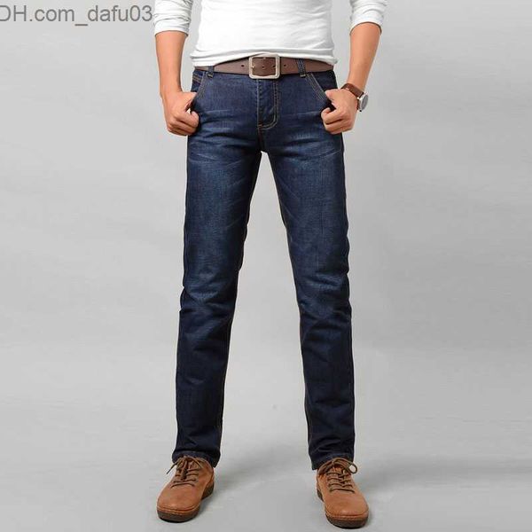 

men's jeans wholesale- 2017 spring summer slim fit men's jeans plus size mens pants casual business men jeans denim mans pants vaq, Blue